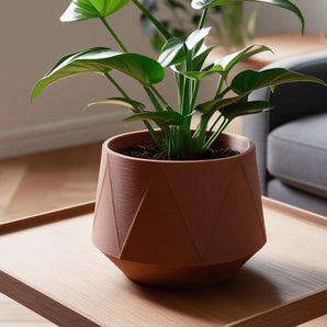Moderner GeoBloom Pflanztopf mit geometrischem Design