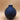 Moderne gerippte Vase mit strukturierter Oberfläche