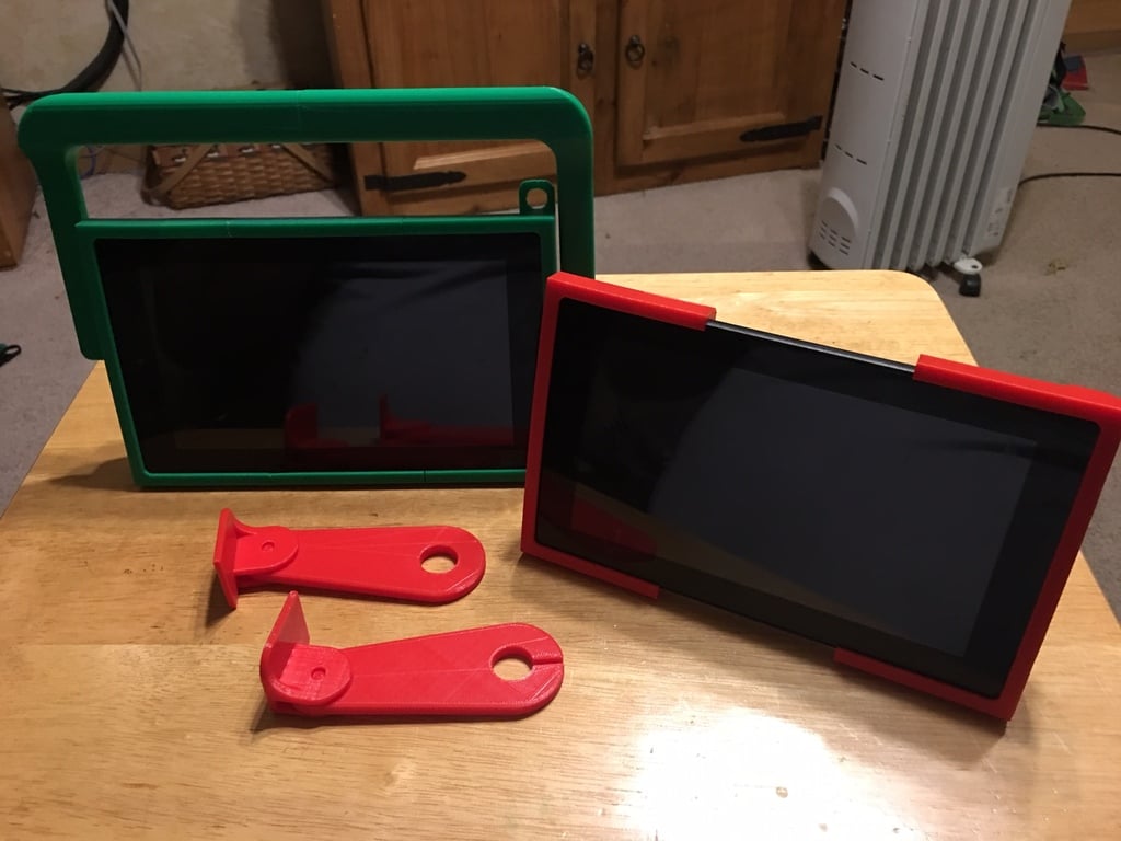 Kinderfreundliche Fire 7 Tablet-Hülle mit Autohalterung und Tragegriff