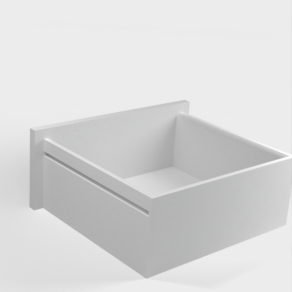 Designer-Badezimmer-Organizer mit Schublade und seitlichem Platz für Wattepads