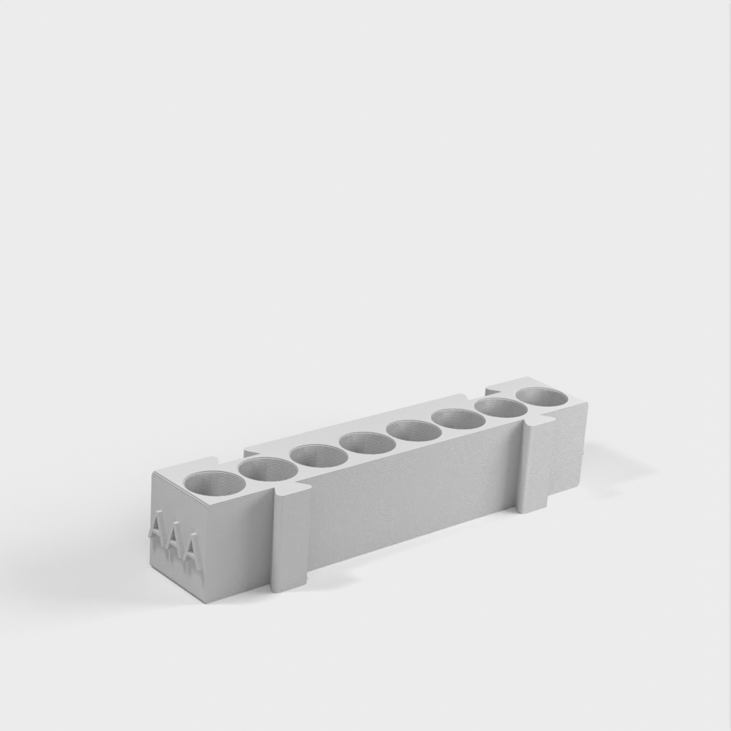 Modularer Batteriehalter für AA-, AAA-, Münz- und 9-V-Batterien