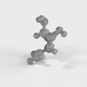 Molekulares Modell – Glutamin – Modell im Atommaßstab