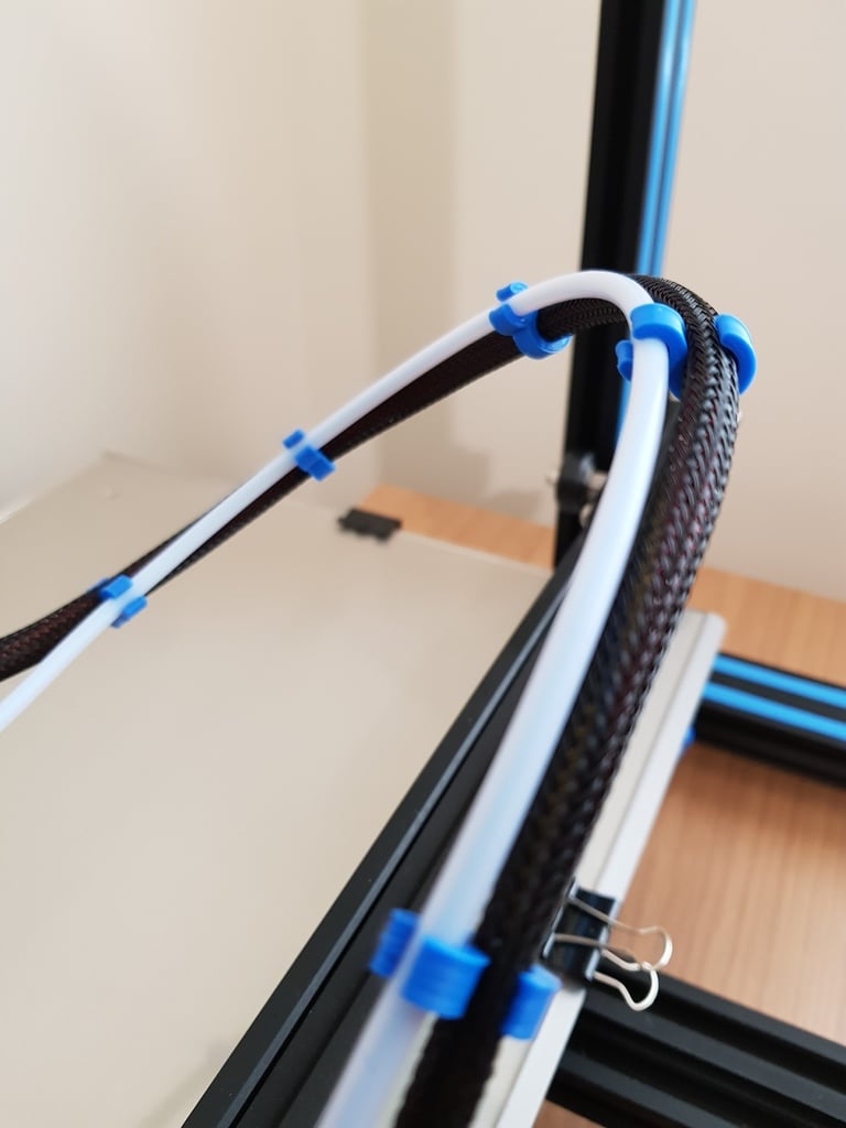 CR10 Bowden und Kabelclip