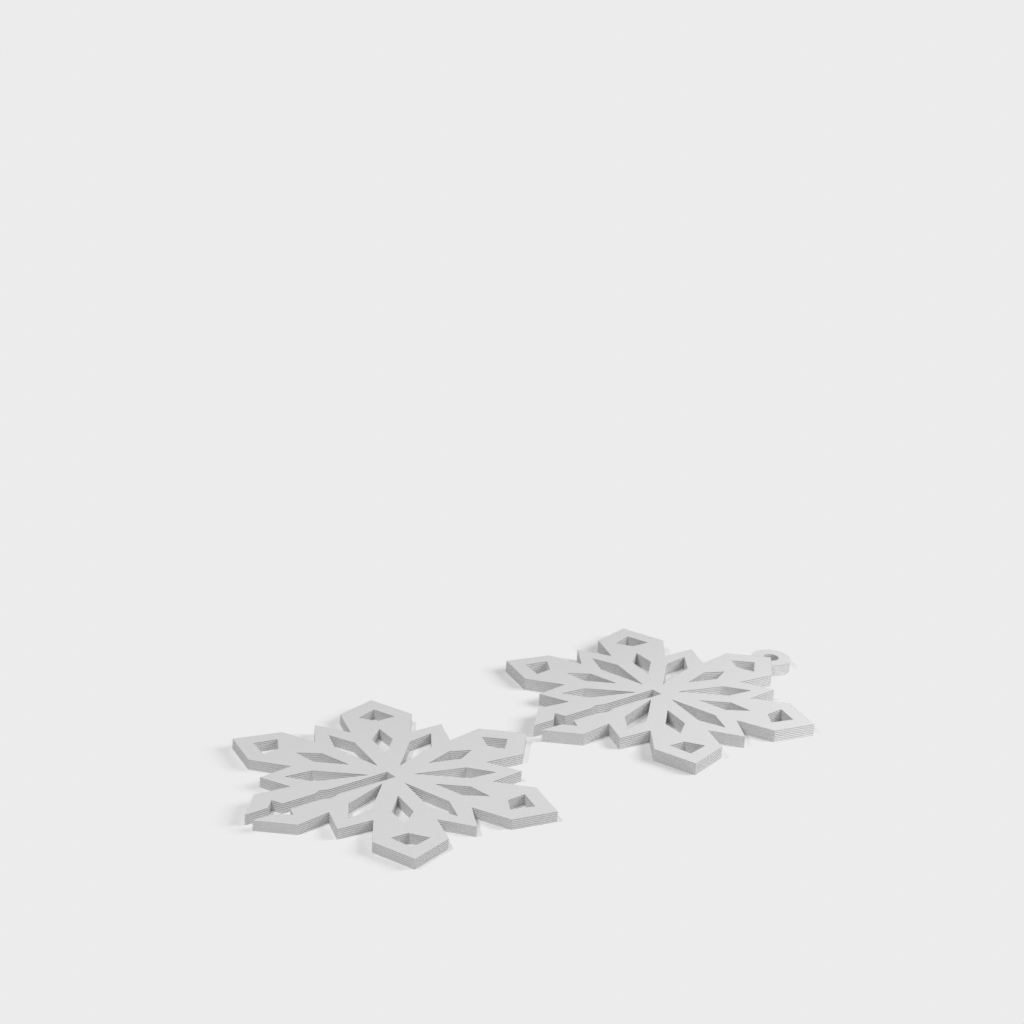 3D-Schneeflocken-Weihnachtsdekorationen (3 Arten)