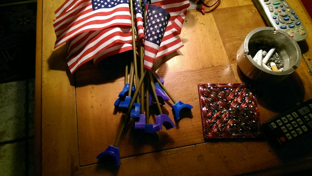 Flaggenhalter für Bootsrohr für kleine amerikanische Flagge