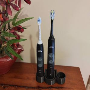 Ständer für zwei Philips Sonicare Zahnbürsten mit Ladegerät