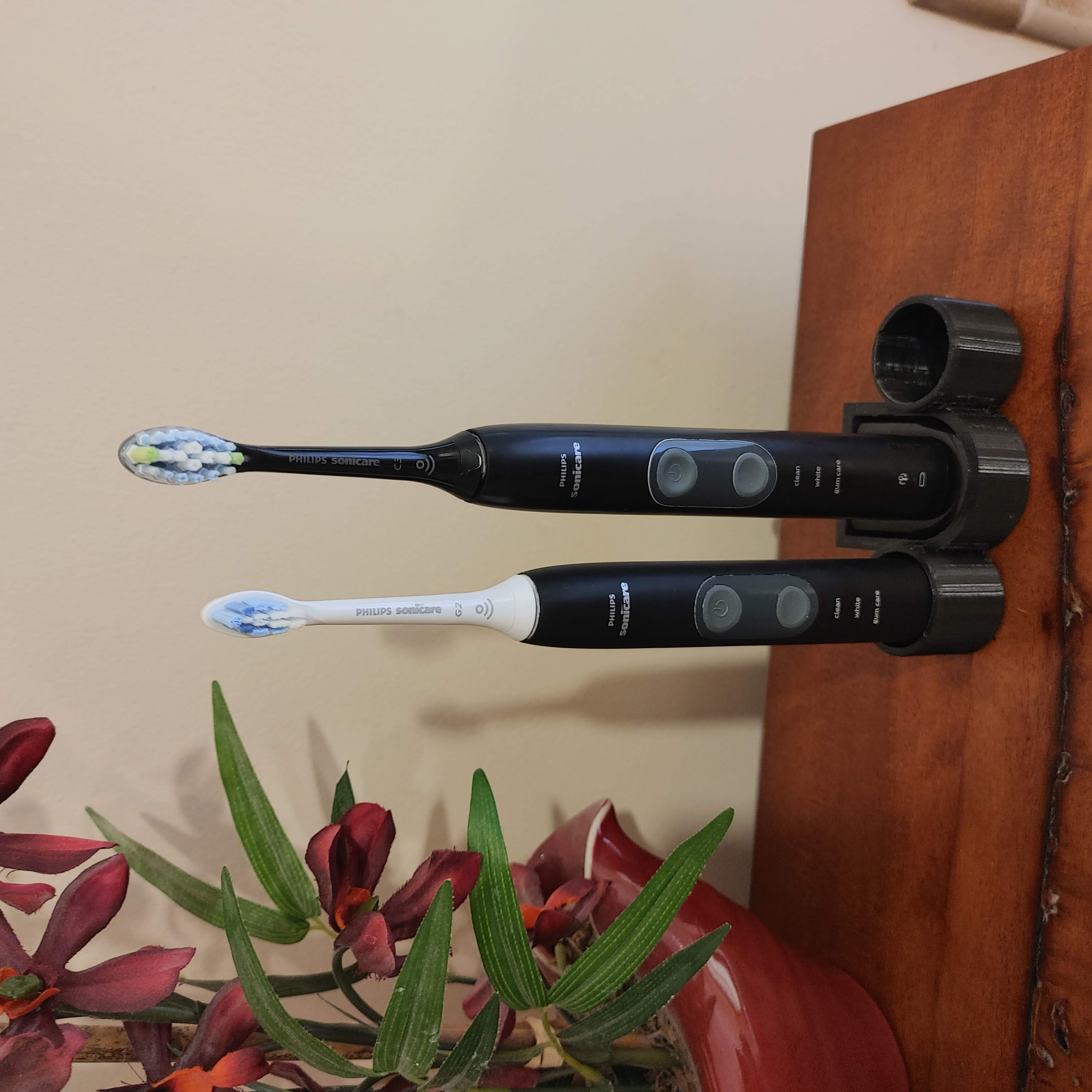 Ständer für zwei Philips Sonicare Zahnbürsten mit Ladegerät