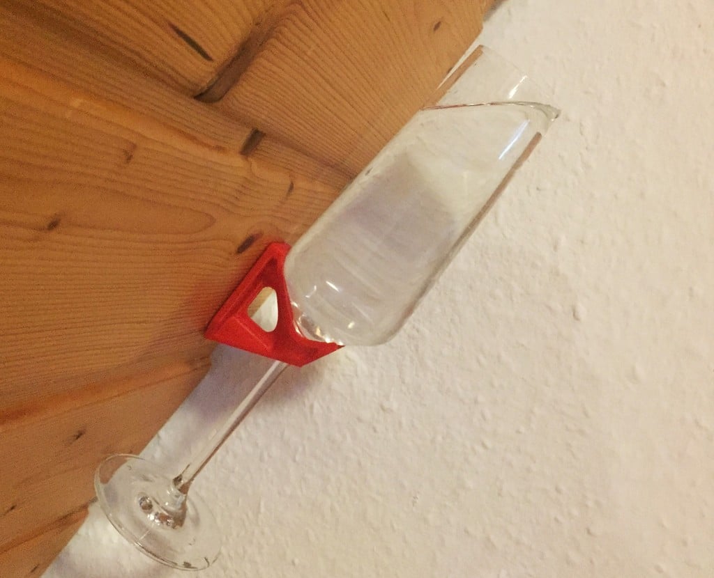 Elegant Champagneglasholder til Vægmontering