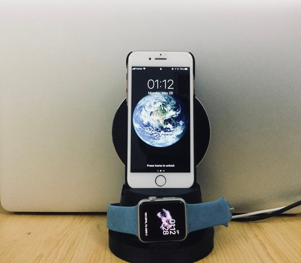 Kabellose Ladestation für iPhone und Apple Watch