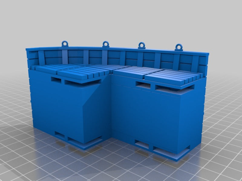 28 mm Miniatur-Erhöhungsdecks für Segelschiffe: Erweiterungsset Teil 2