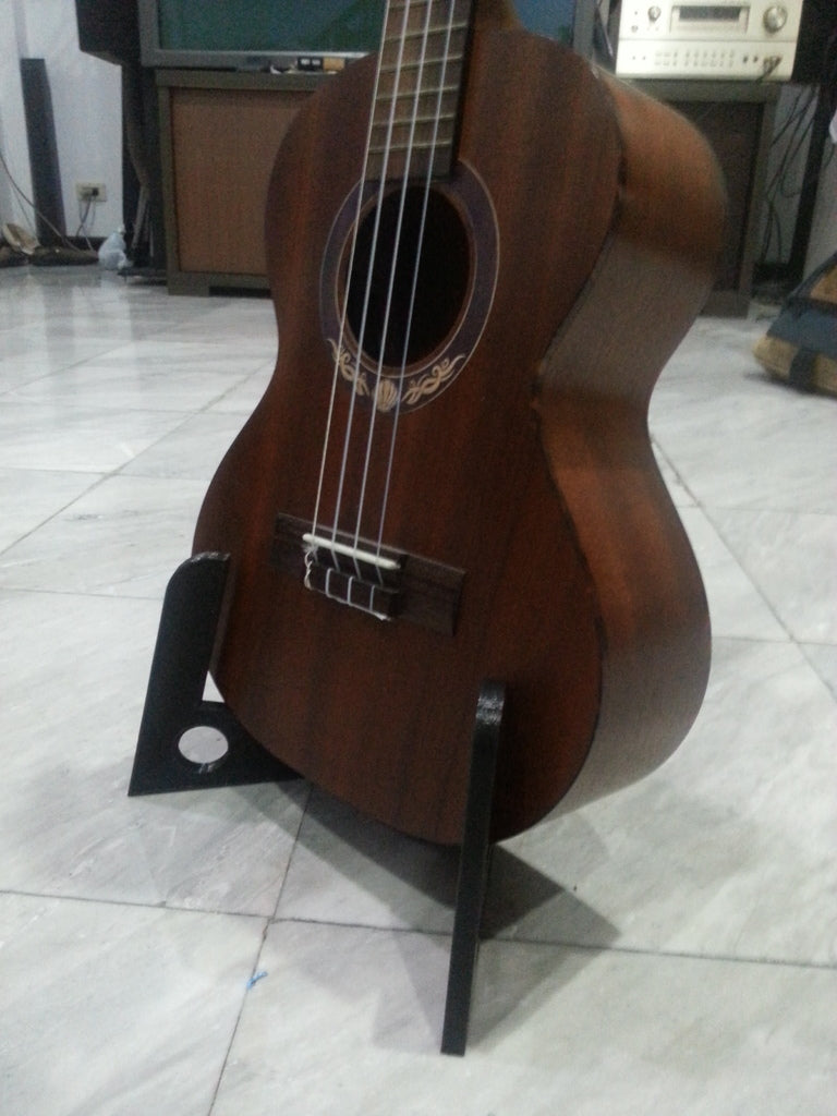 Foldbart Ukulele Stativ med Ryglås til Tenor Ukulele