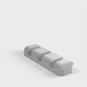 3 × USB-Kabelhalter zur Montage mit doppelseitigem Klebeband