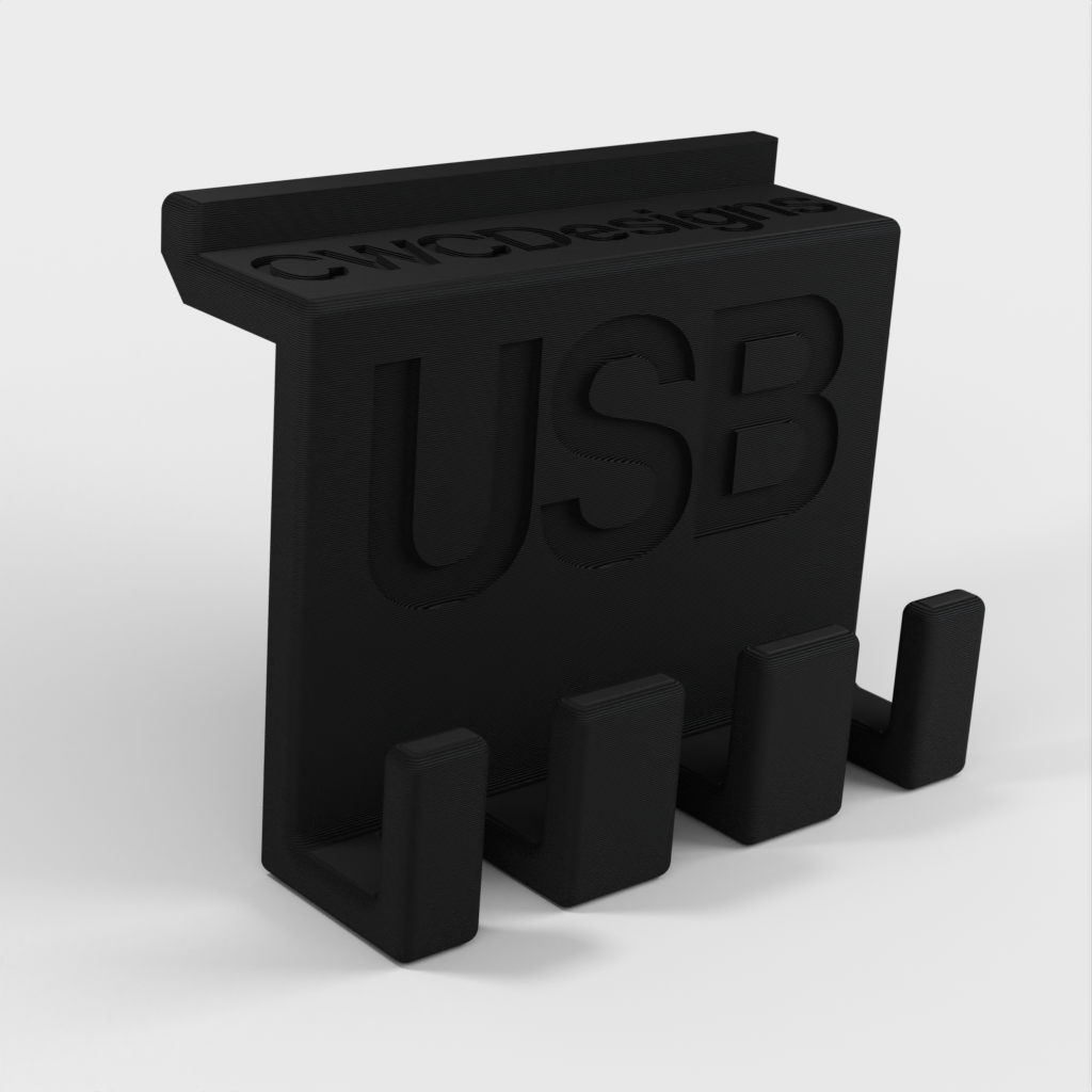 Fehlender USB-Halter für Organisation und Kabelmanagement