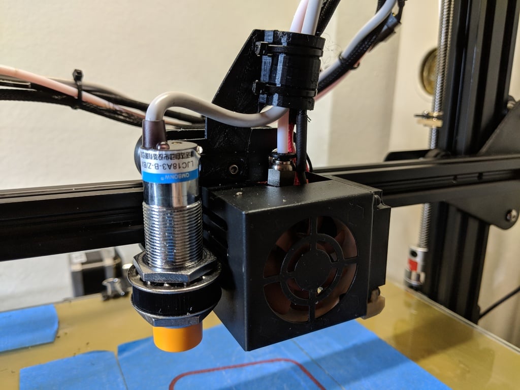 CR-10 und Ender 3 ABL-Halterung mit Kabelführung und Zugentlastung
