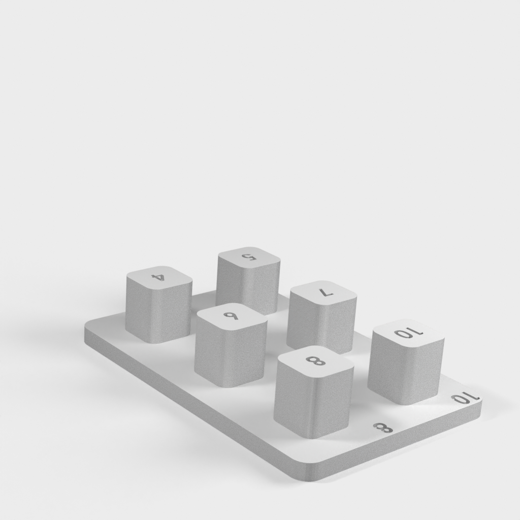 Parametrischer Steckschlüssel-Organizer für Inbusschlüsselsätze mit 6 3/8-Zoll-Antrieb