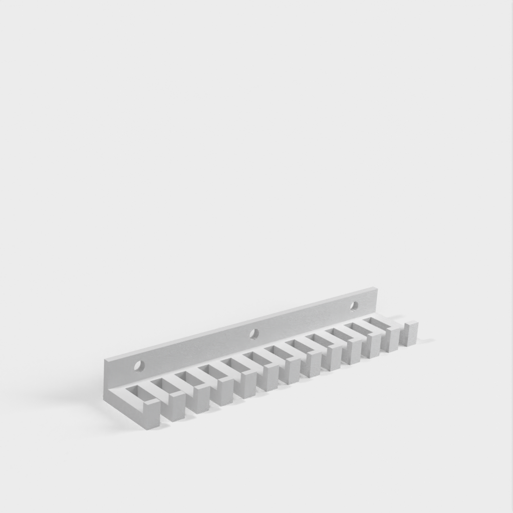 Kabelhalter mit 12 Steckplätzen für kleinere Kabel für den Schreibtisch