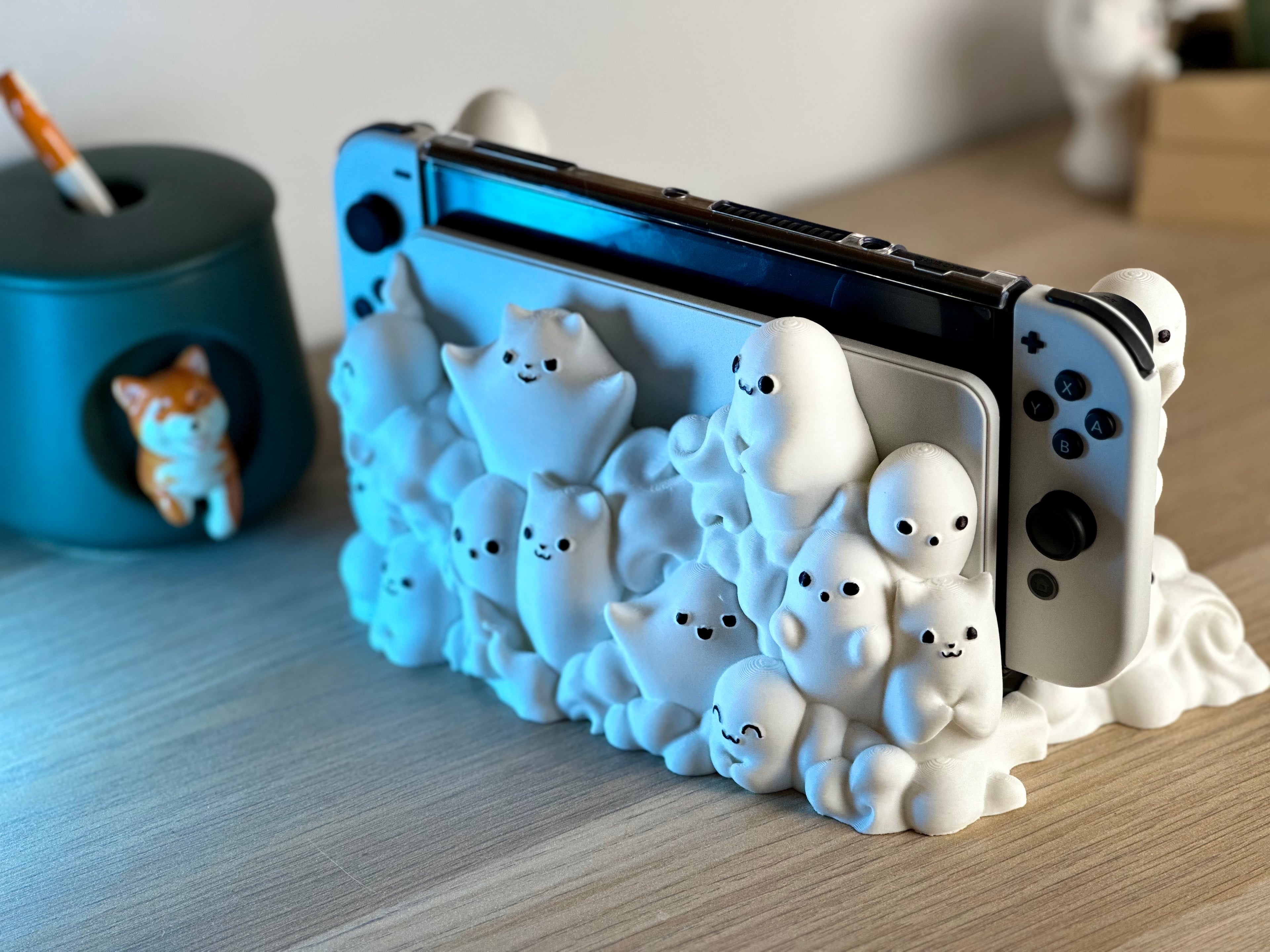 Niedliches Ghost Dock für Nintendo Switch OLED/Classic