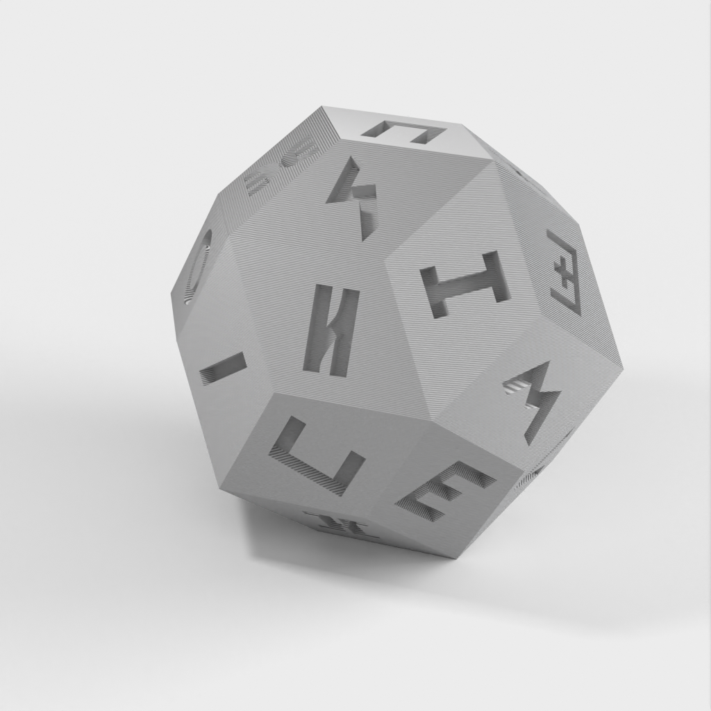 Tifinagh Cube zum Lernen und Spielen mit Amazigh Script