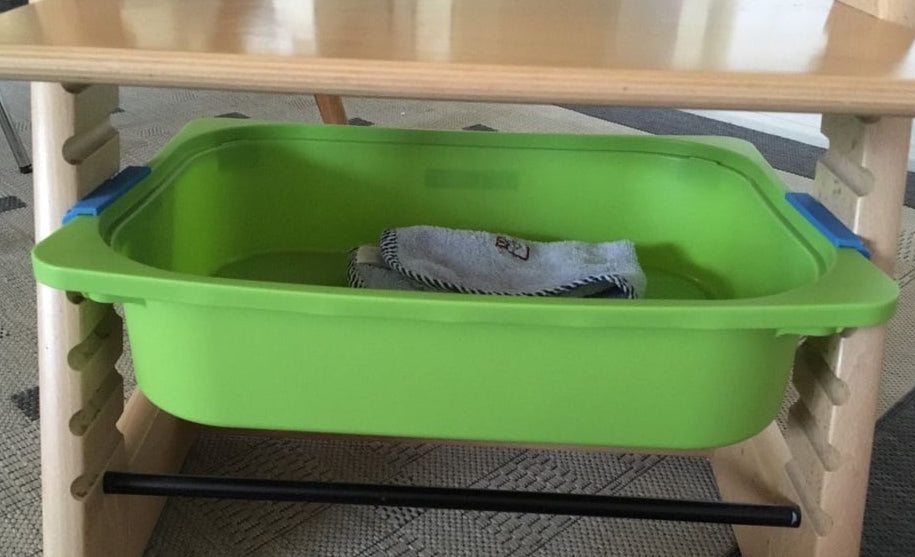 Adapter für IKEA Trofast Aufbewahrung am Tripp Trapp Hochstuhl (2 Teile)