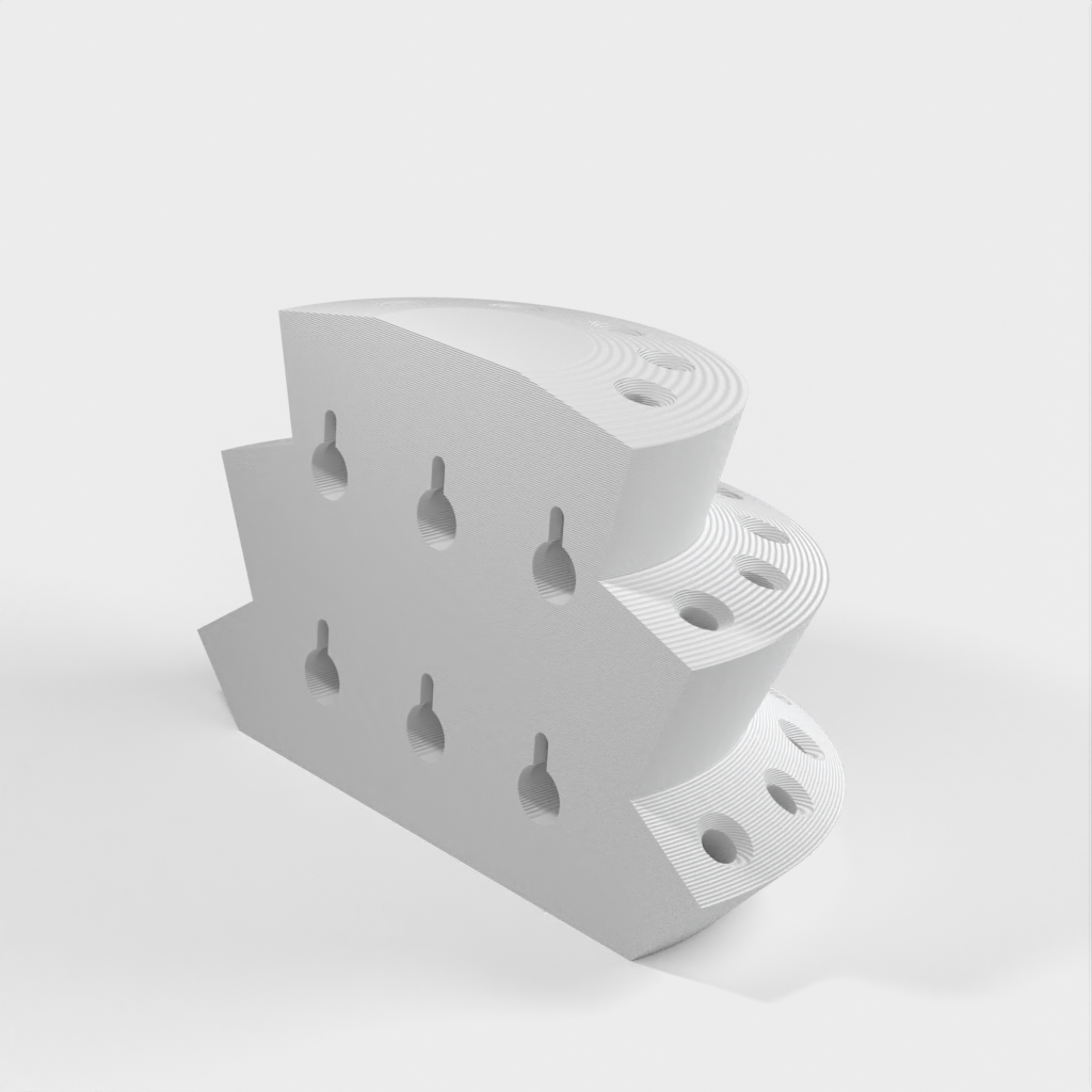 Wandmontierter Schraubendreherhalter für 15-mm-Werkzeugtafel