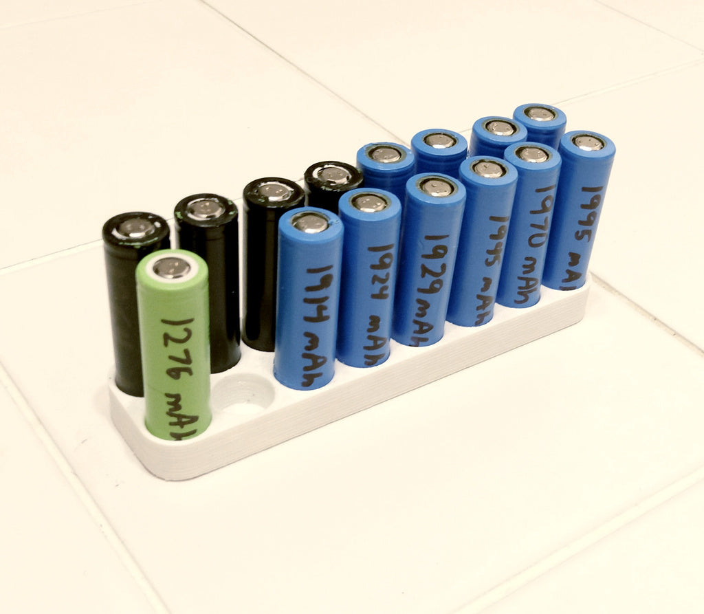 18650 Batteriehalter zur Tisch- oder Regalaufbewahrung
