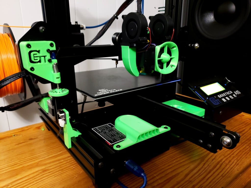 Geeetech A10/A30 E3D_V6 &amp; Stock Hotend-Montagelösung