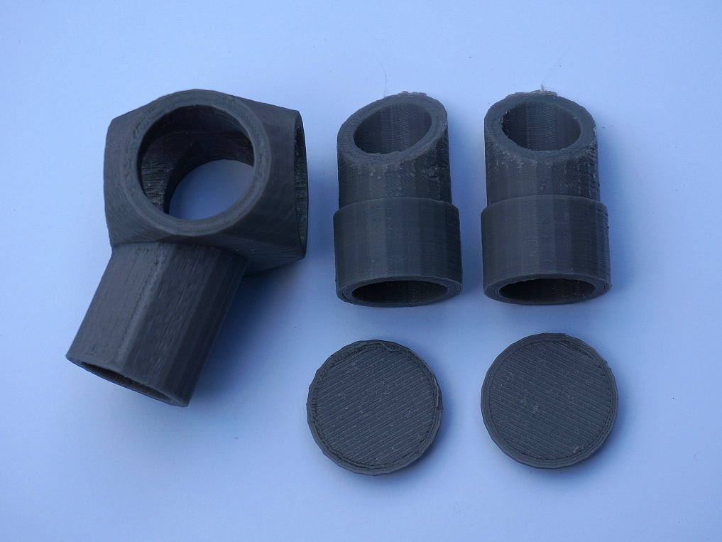 Genkonfigurerbare 22,5° & 45° 3-Vejs PVC-Albuer til 1/2" Rør