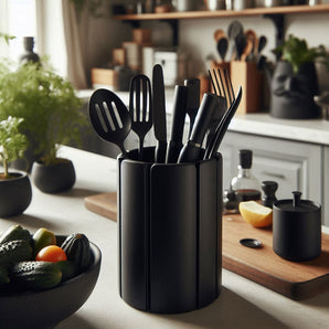 Praktischer Küchenutensilienhalter in modernem Design