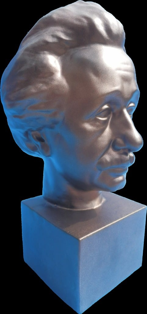 Albert-Einstein-Büste 3D-Scan – Bronzestatue zum Ausdrucken