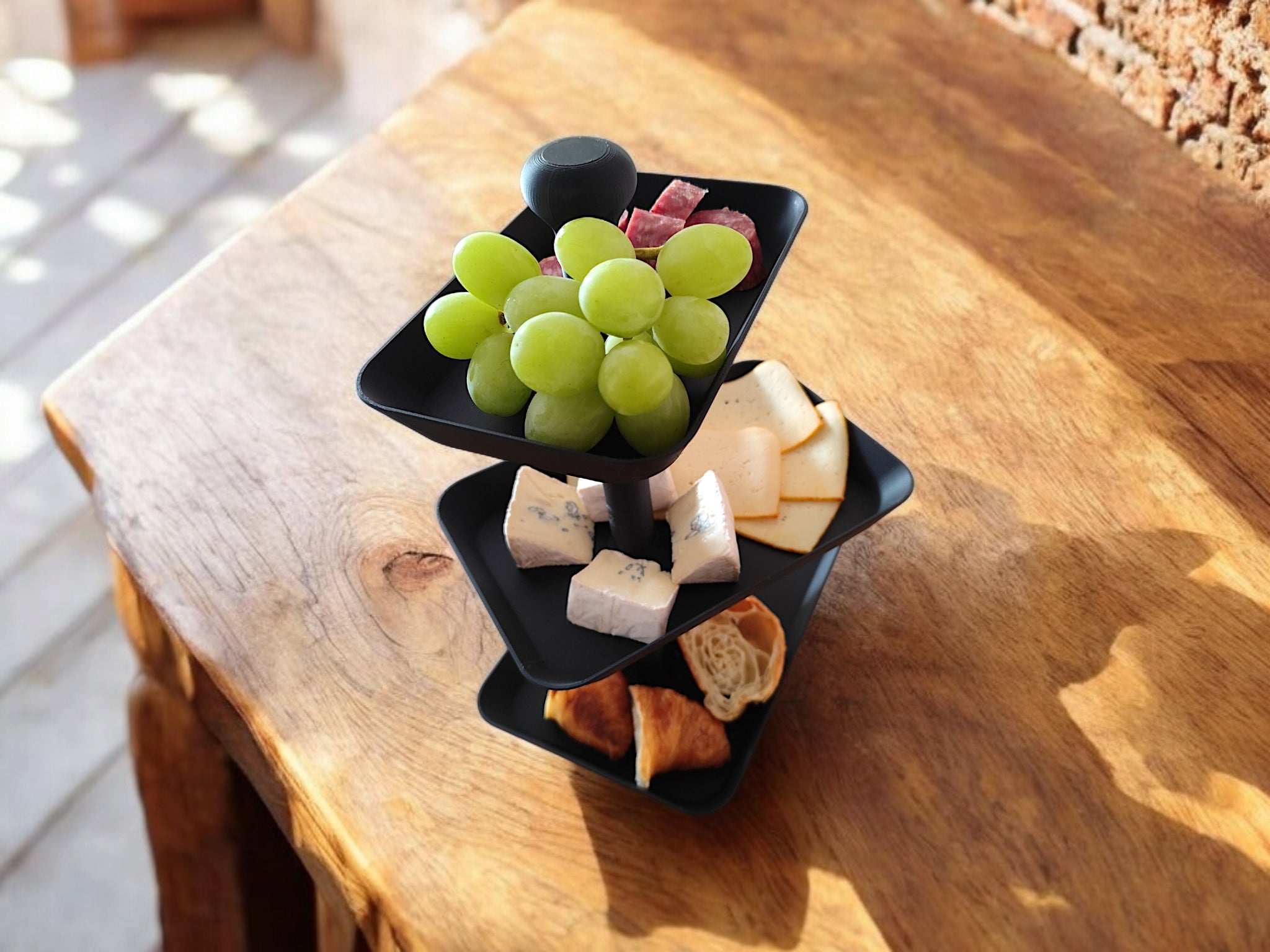 Dreistöckige Servier-Etagere für Snacks – weshape