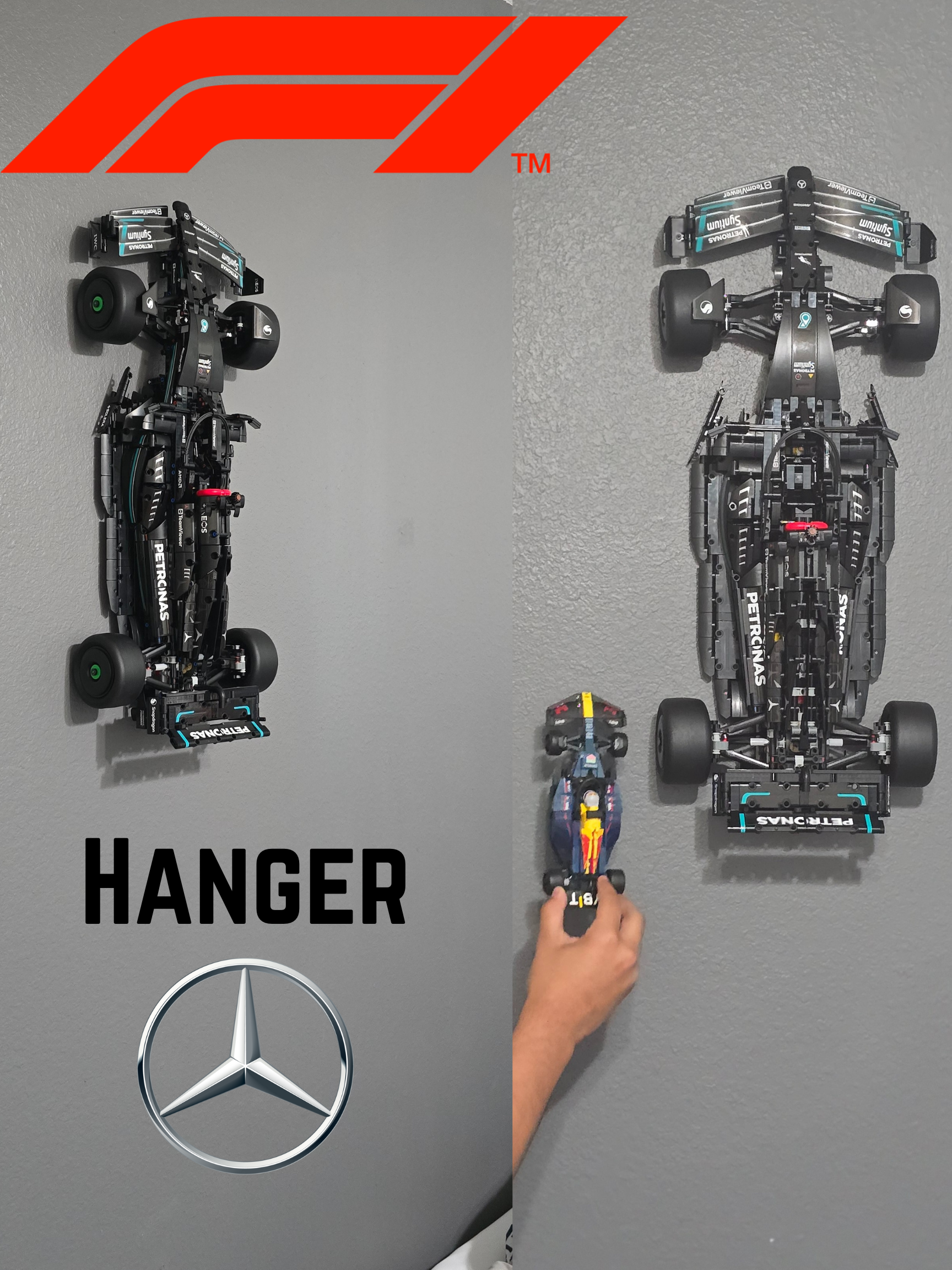Vægophæng til LEGO Technic Mercedes-AMG F1 W14 E