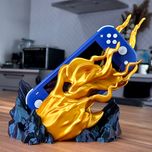 Nintendo Switch Lite Ladestation Feuerball Design