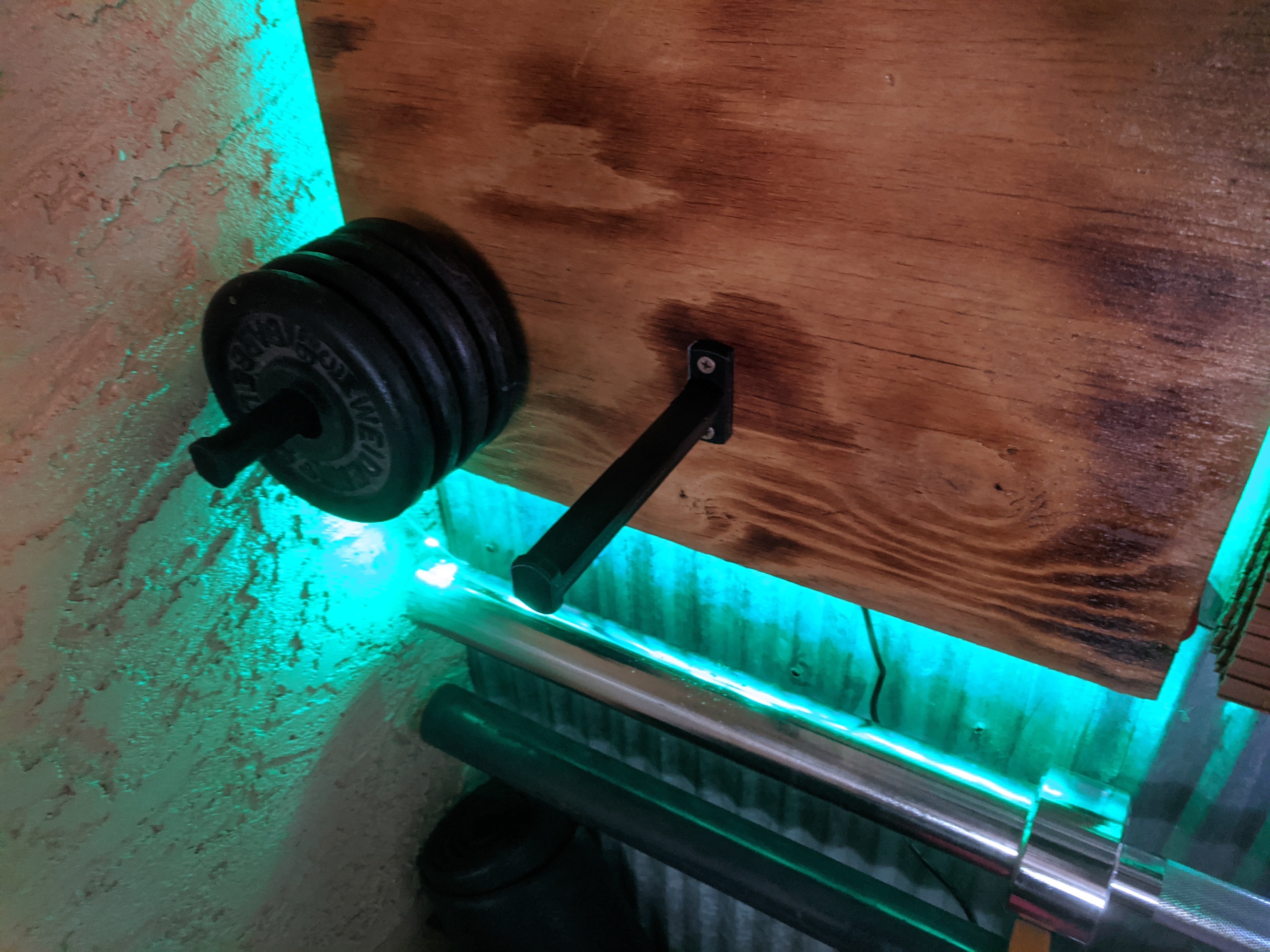 Gewichtsplatten-Aufbewahrungsstab für Wand und Power Rack