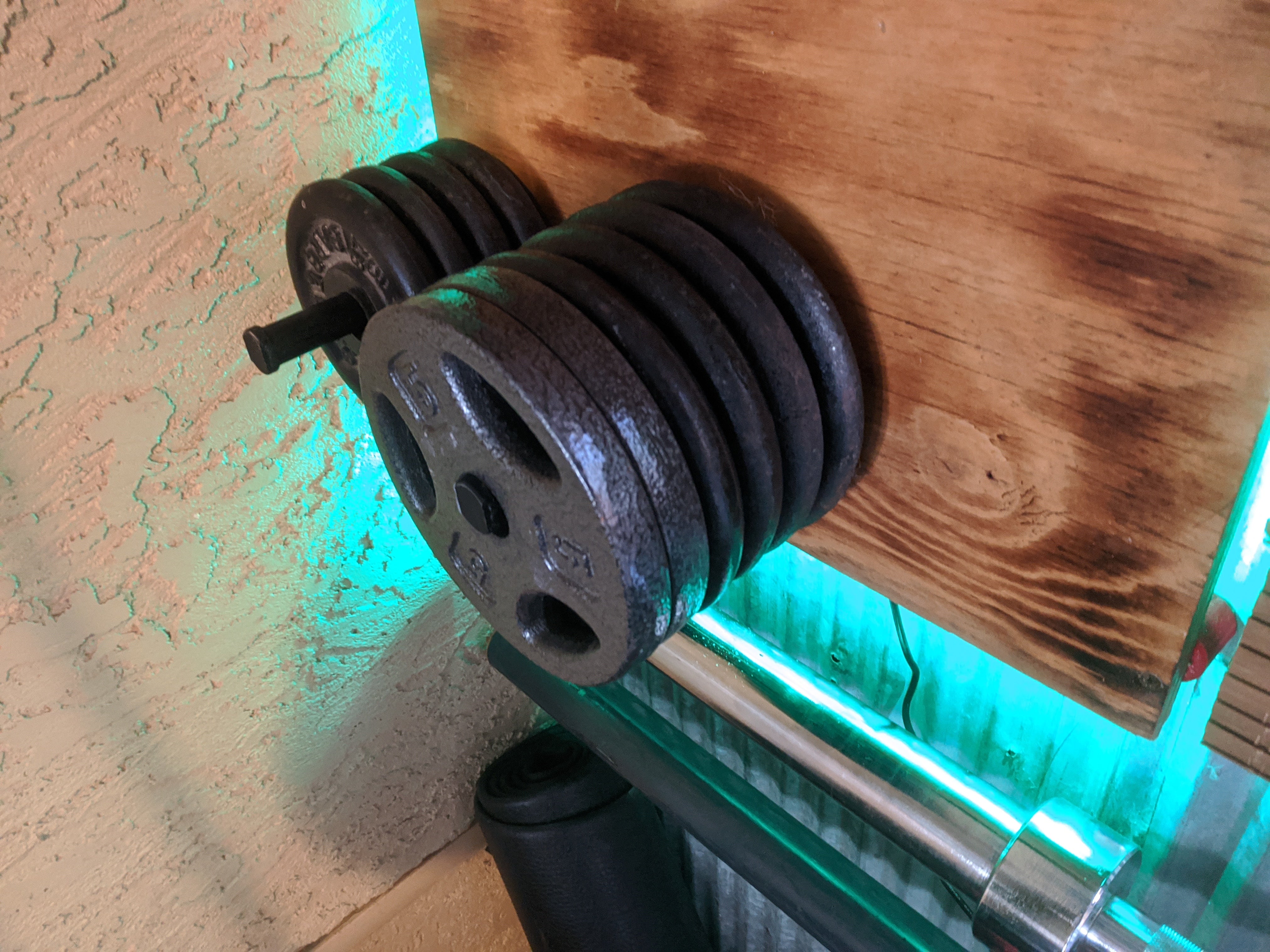 Vægtplade Opbevaringspind til Væg & Power Rack