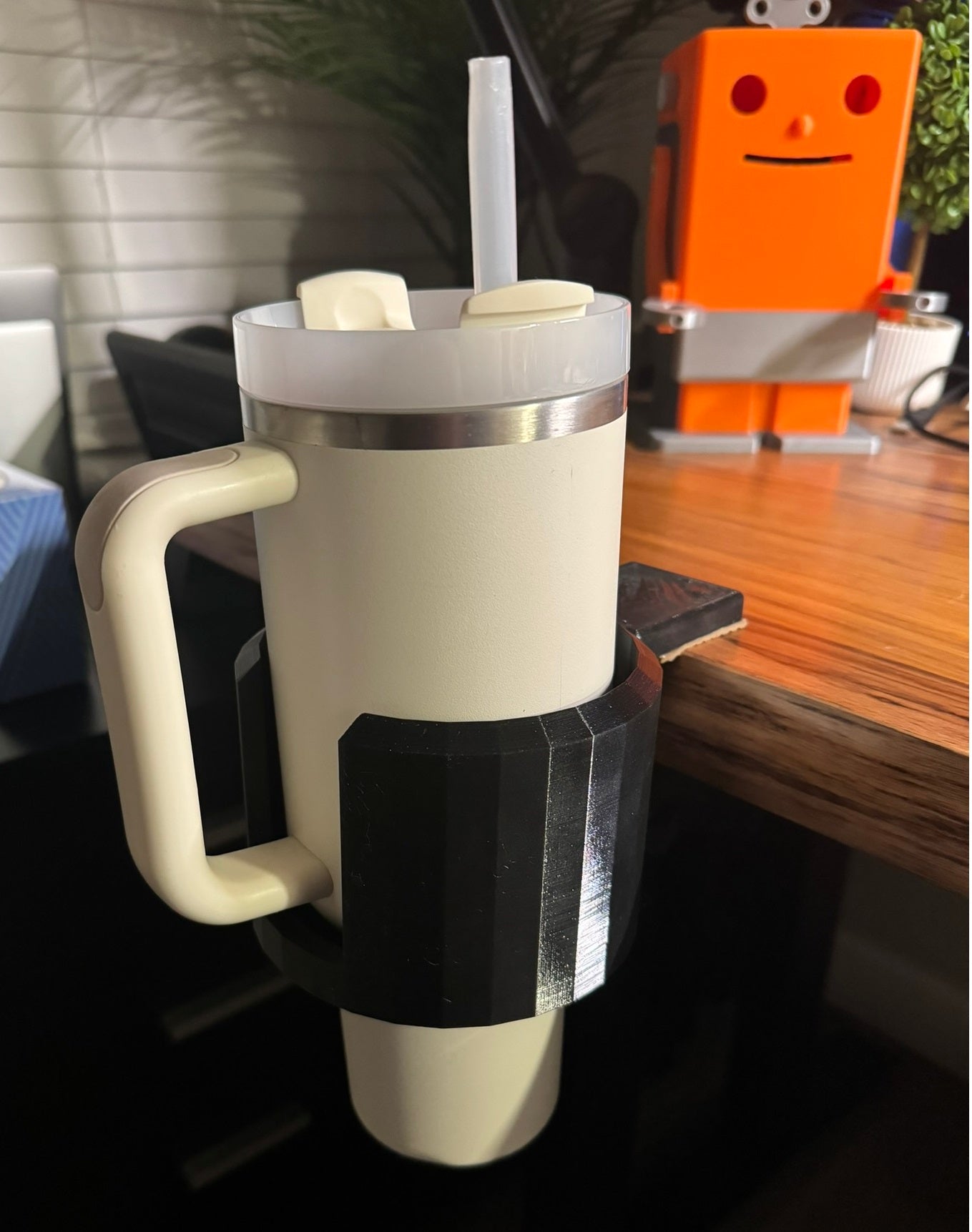 Clamp-on Kopholder til Skrivebord – Ideel til Yeti og Stanley Tumblere