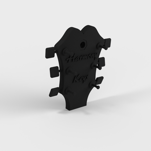 Wand-Schlüsselhalter im Gitarrenkopf-Design