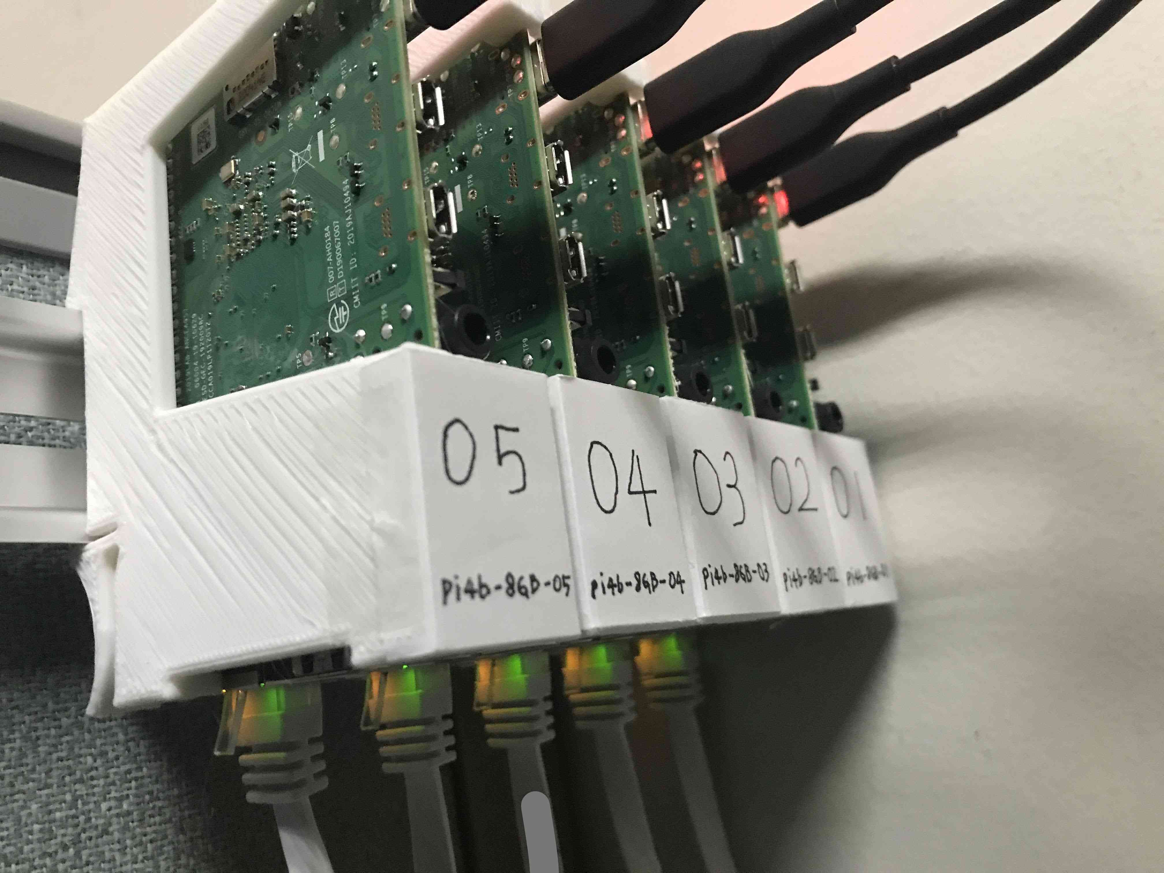 DIN-Schienenhalterung für Raspberry Pi 3, 4, 5 (nur 3D-gedruckte Teile!)