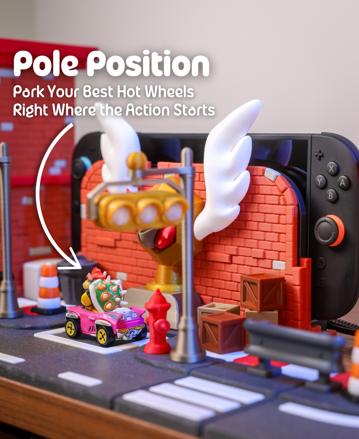 Podium Pit Stop Dock Switch 2 – Die Turbo District-Kollektion