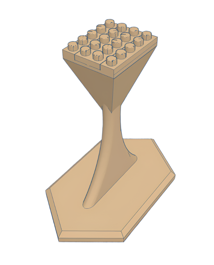 Präsentationsständer für Lego - 4x5 Punkte