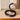 Dekorative und minimalistische BlackMamba Schlangenskulptur