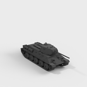 T34/76 sovjetisk kampvogn fra Anden Verdenskrig