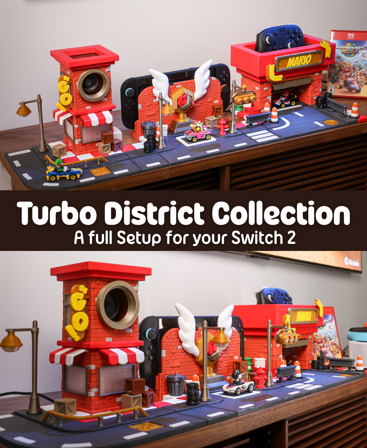 Podium Pit Stop Dock Switch 2 – Die Turbo District-Kollektion