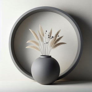 Modernes Design-Vase mit einzigartigem dekorativem Ring