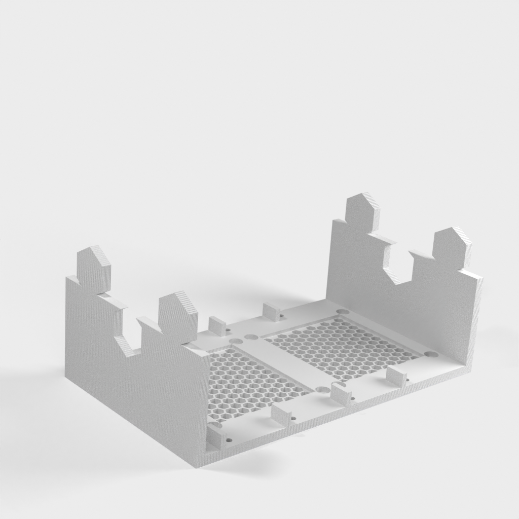Server-Festplattenhalter mit Platz für 4 Festplatten und Lüftermontage