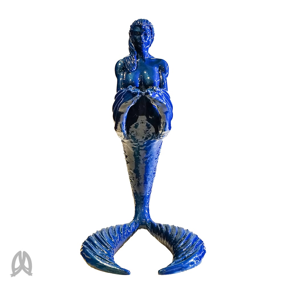 Meerjungfrau-Kopfhörerhalter und dekorative Skulptur