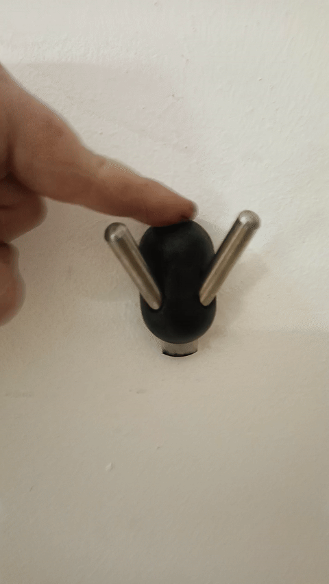 Robuste Wandgarderobe mit 8mm Stange