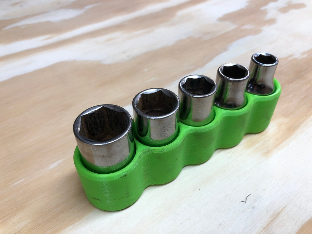 Magnetisk Topnøgleholder - Kompakt Sæt til 5 1/2" Topnøgler