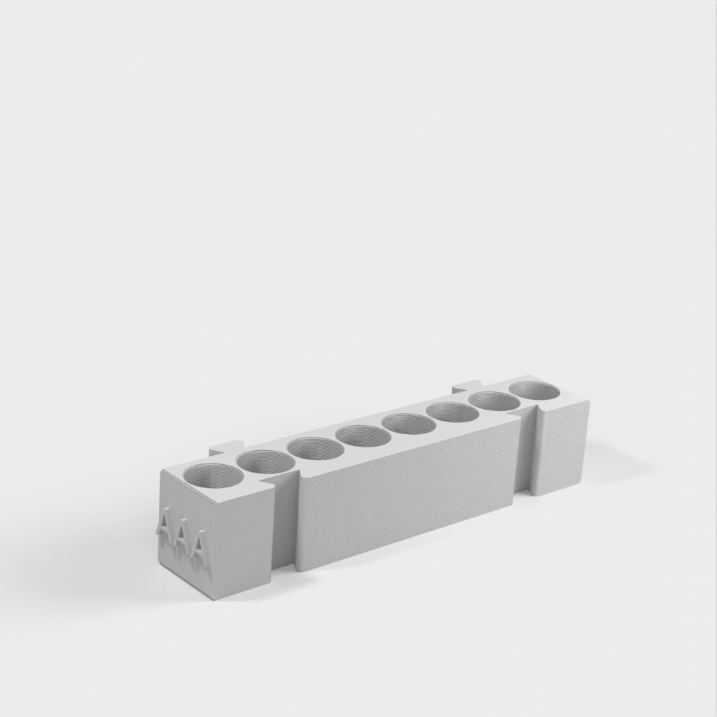 Modularer Batteriehalter für AA-, AAA-, Münz- und 9-V-Batterien