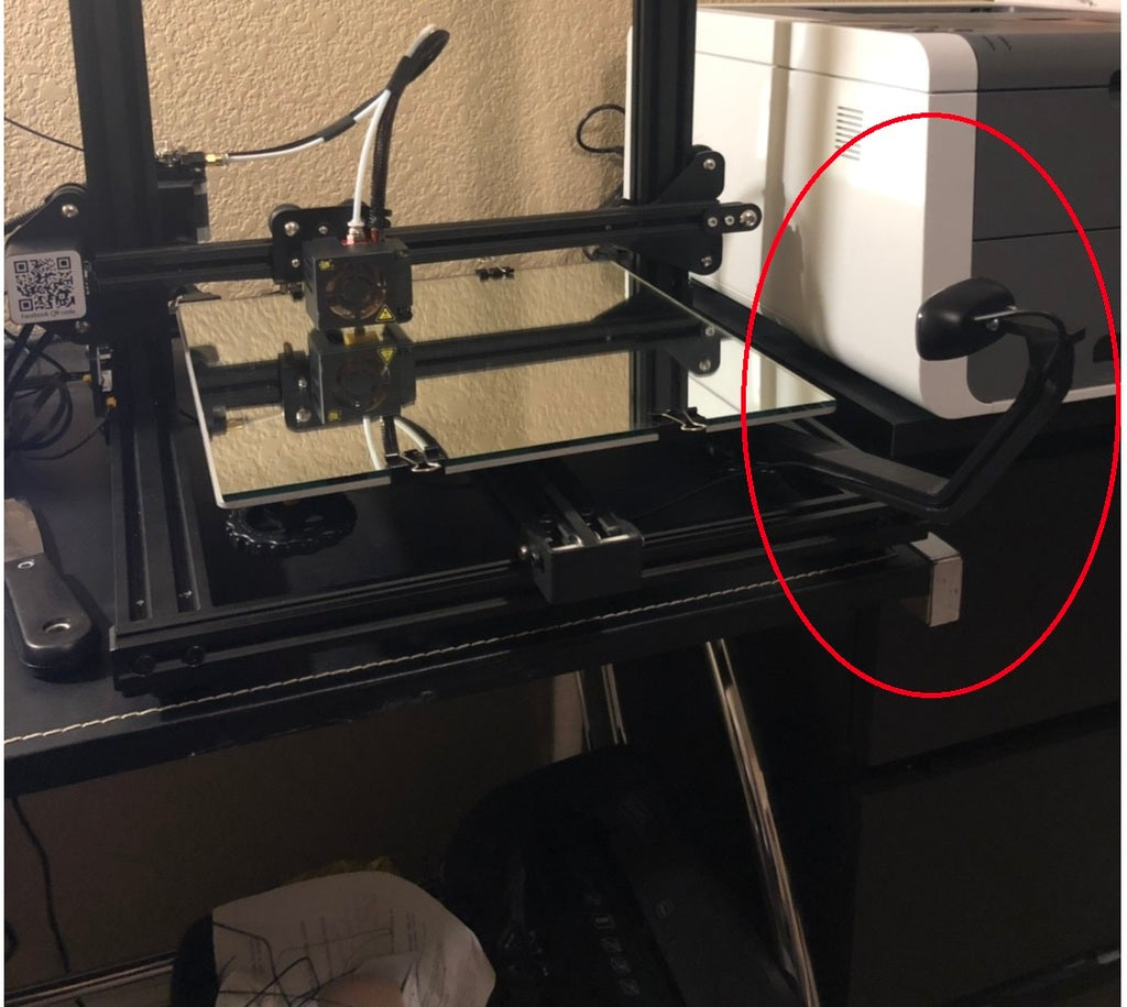 CR-10 Webcam-Halterung für Logitech C270 (VERLÄNGERTER ARM)