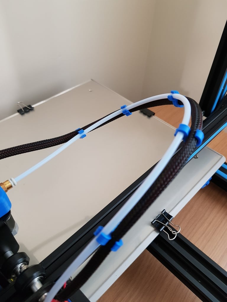 CR10 Bowden und Kabelclip